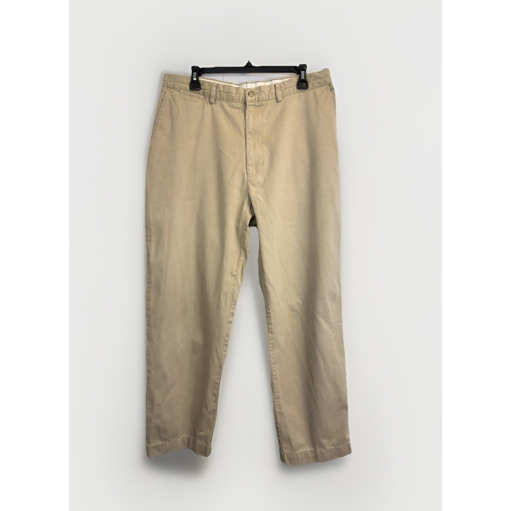 Vintage Polo‎ Ralph Lauren Chino Pants Mens 35X30 90s Khaki Cotton Twill